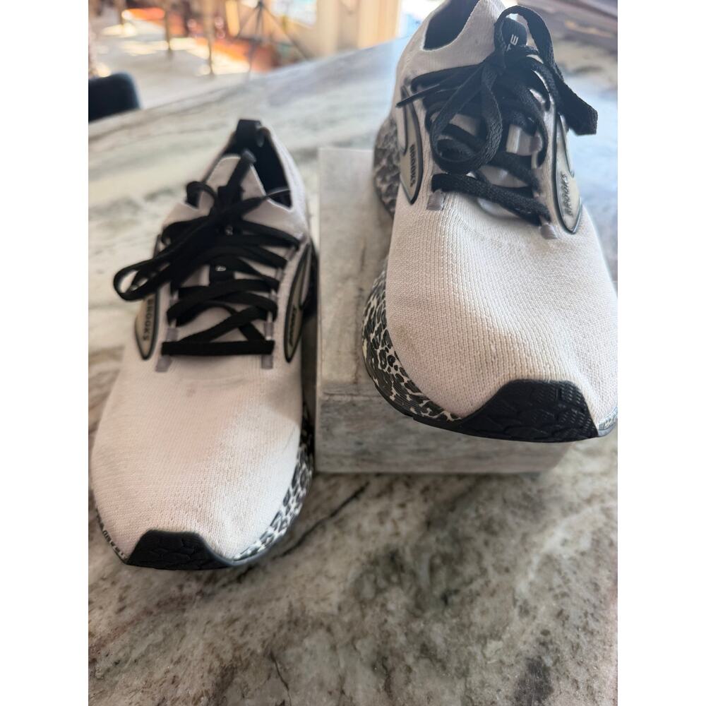 Brooks Levitate StealthFit Running Shoes White Leopard Print Women’s Size 8.5 - Picture 3 of 10